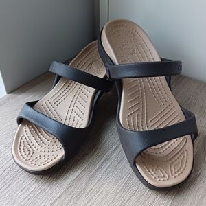 Crocs Cleo Open Toe Slide Sandal